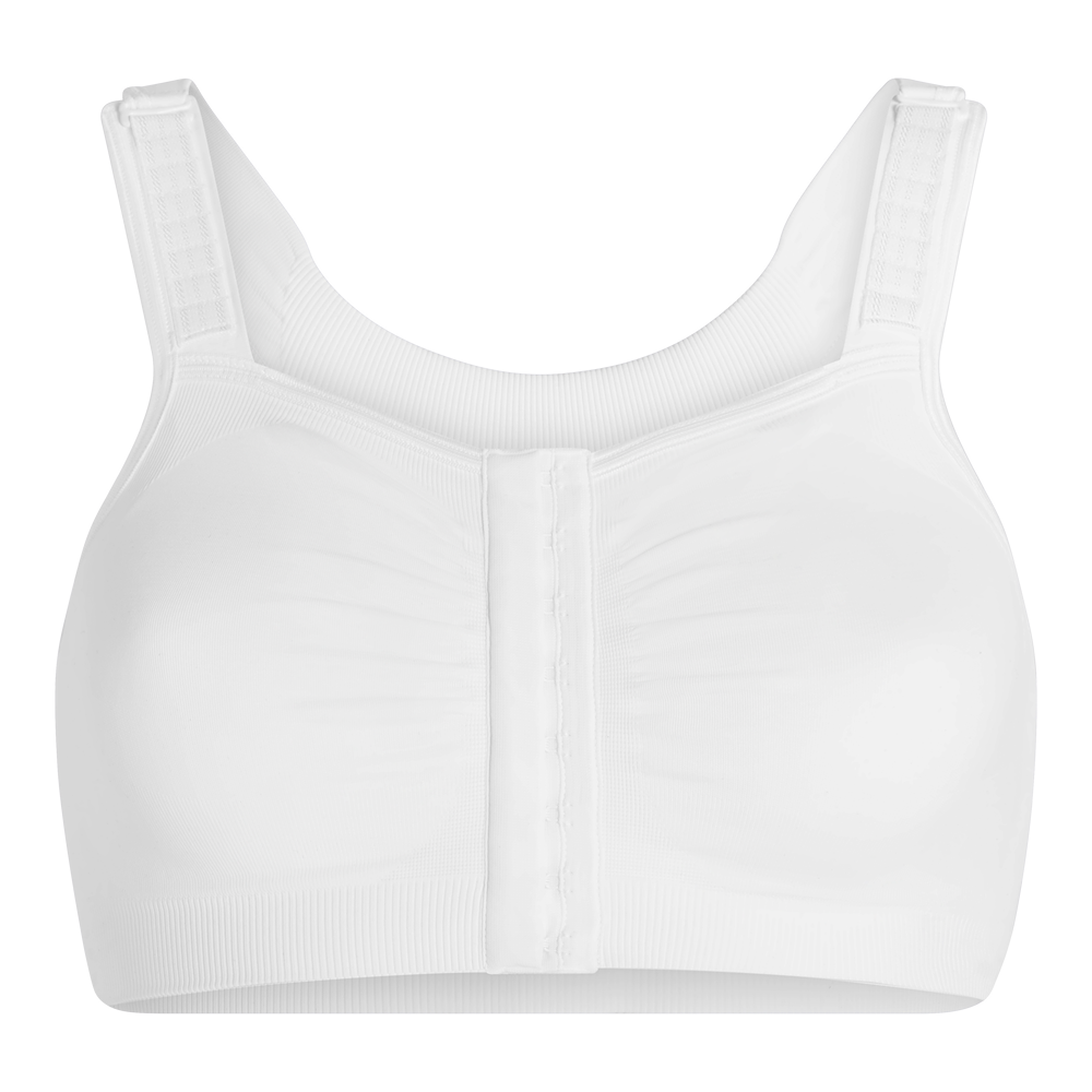 Buy CAREFIX Mary Front Close Post-Op Bra for Women - Comfortable  Compression Bra - Mastectomy and Lumpectomy, White, X-Large at